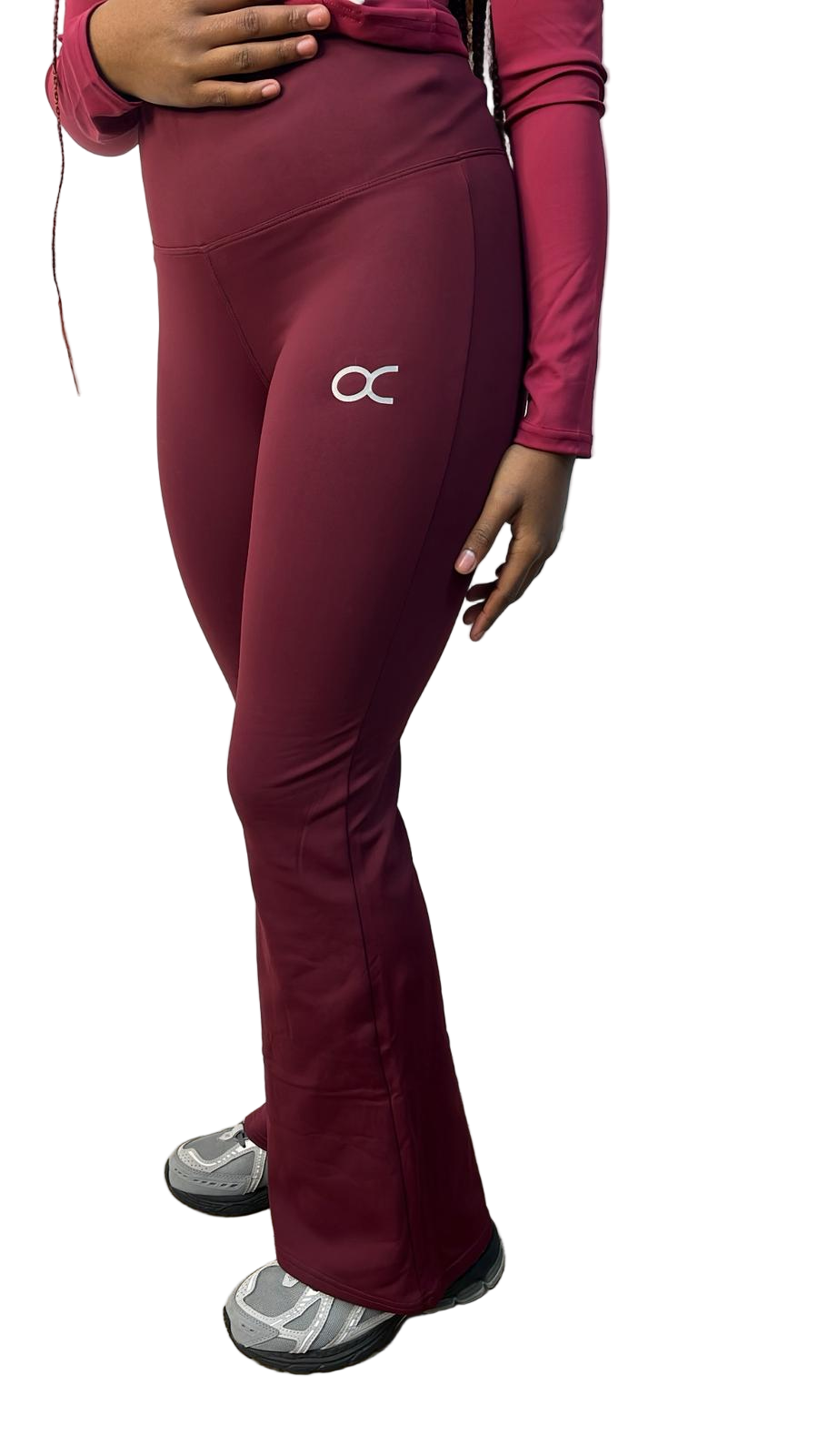 Legging OCTA bordeaux patte d’éléphant