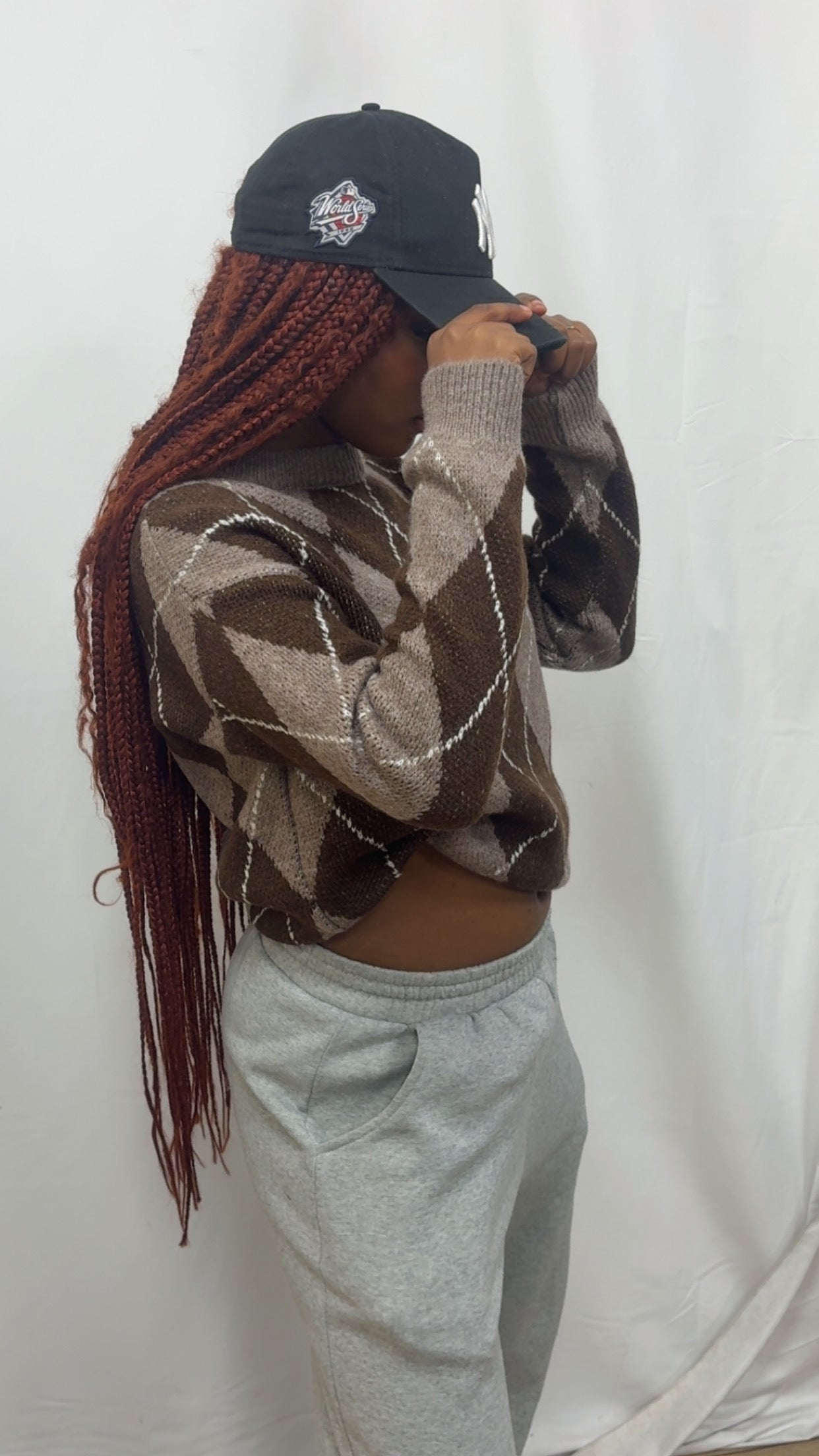 Pull MACADAM à carreaux automne