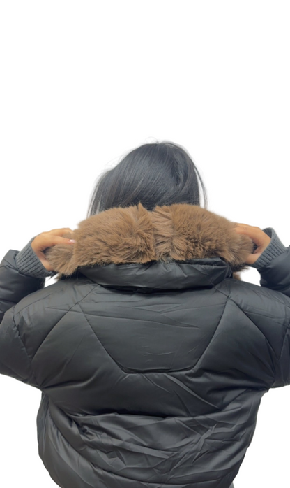 Doudounes MACADAM black à fourrure