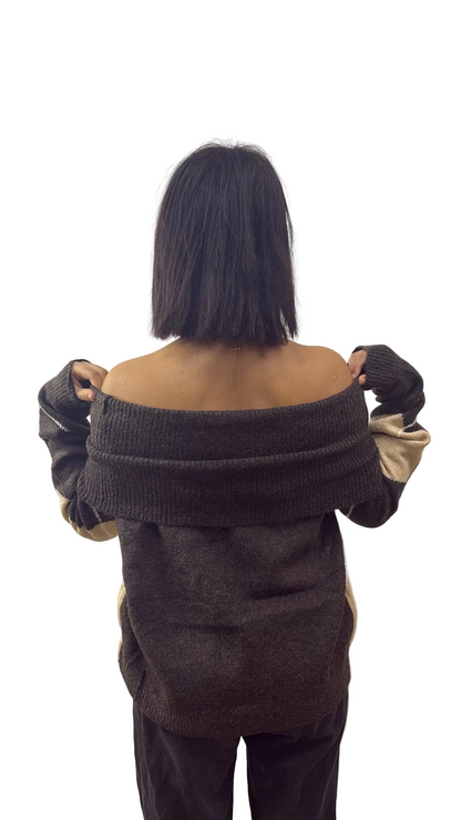 Pull MACADAM épaules dénudées