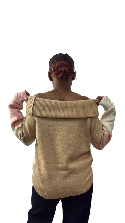 Pull MACADAM épaules dénudées