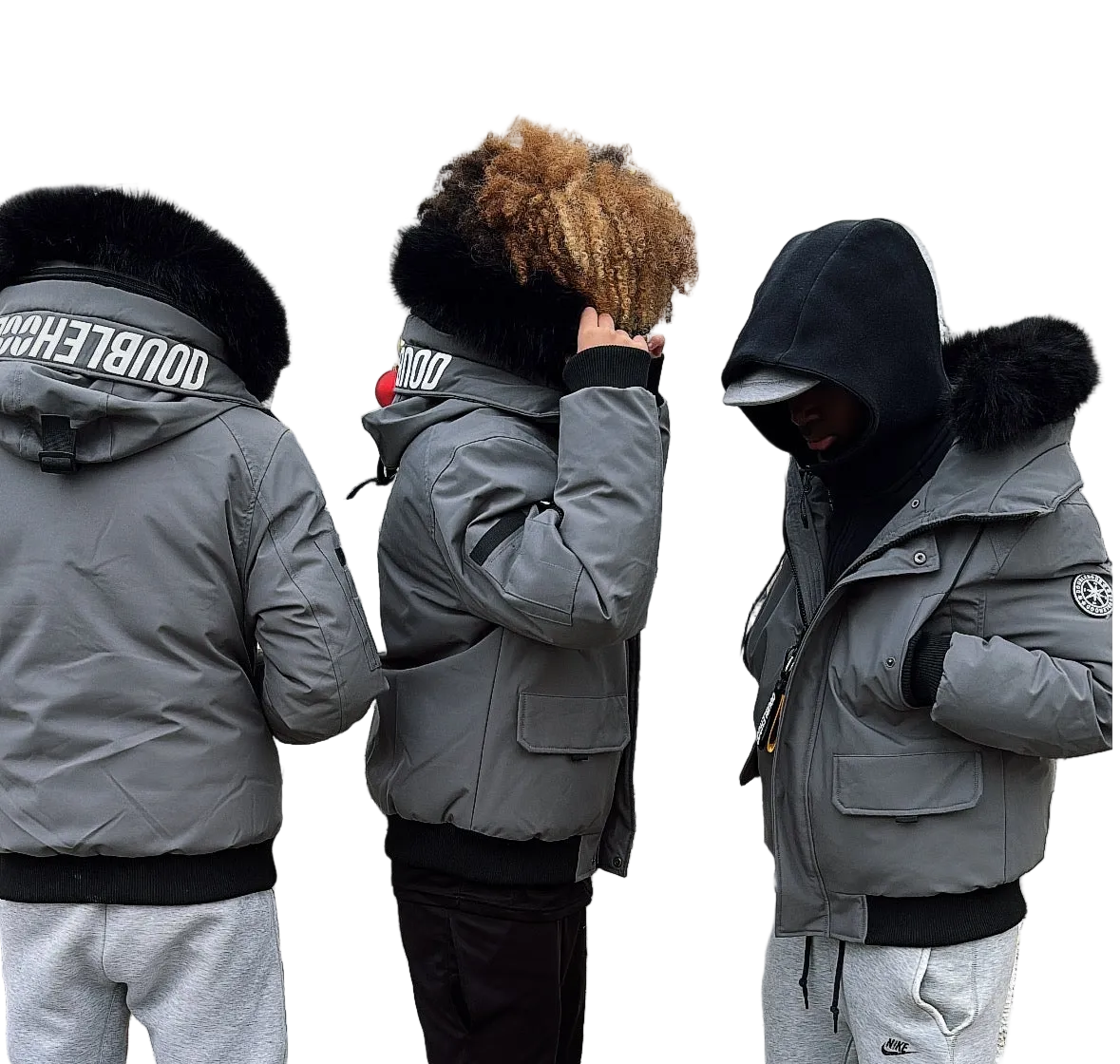 DOUBLEHOOD BOOSTER GREY