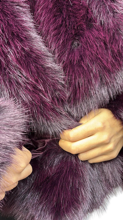 DOUDOUNE FOURRURE JOYNA bordeaux