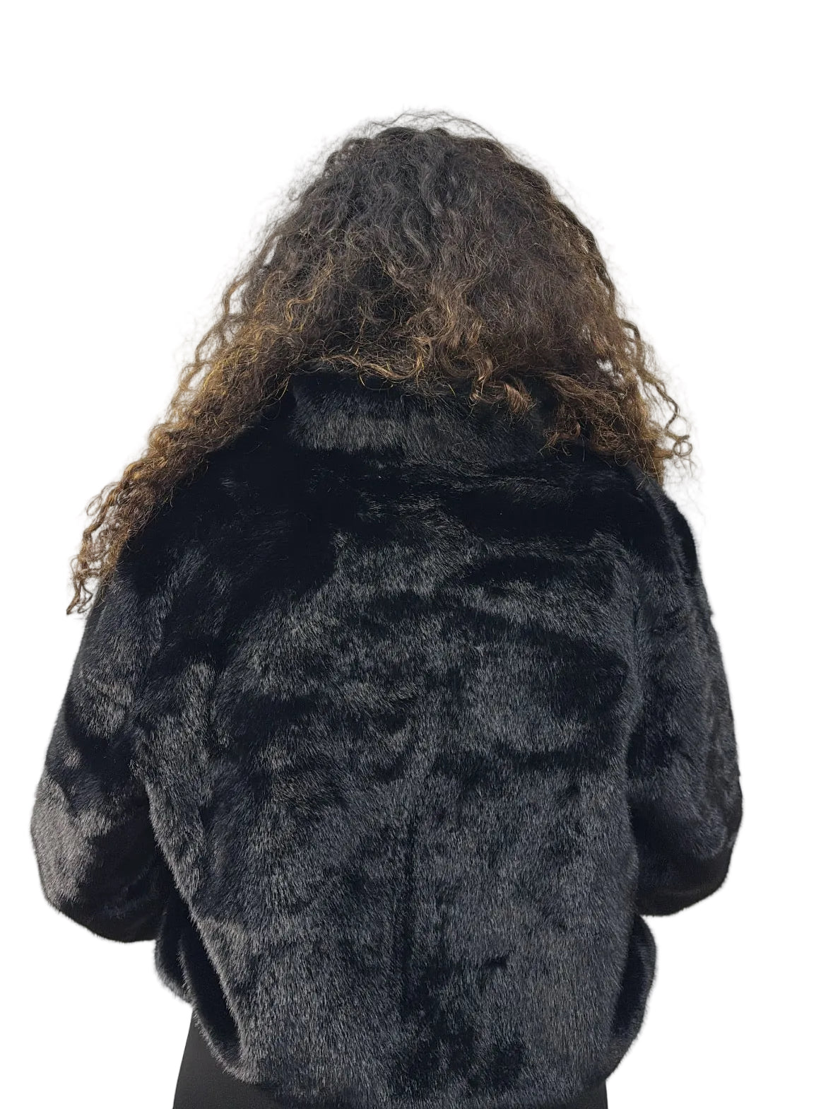 FOURRURE GOLD&SILVER  NOIRE