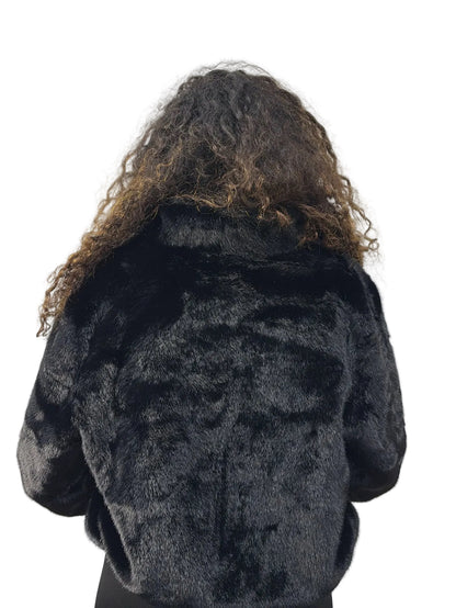 FOURRURE GOLD&SILVER  NOIRE