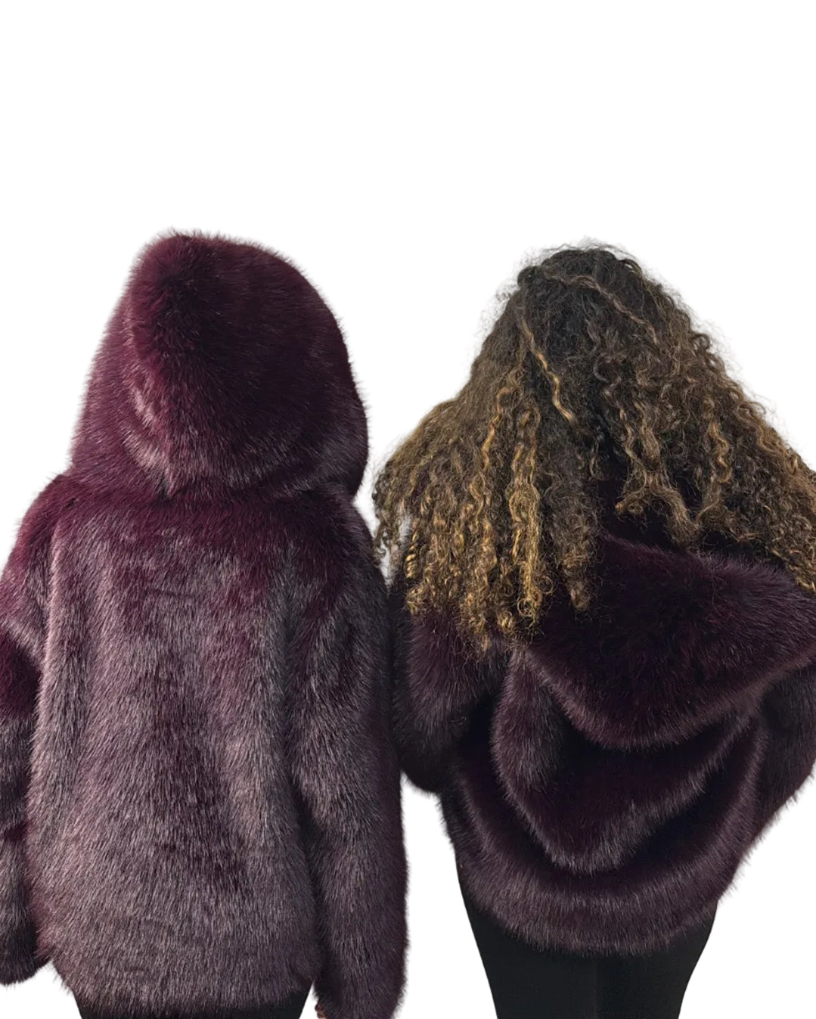 DOUDOUNE FOURRURE JOYNA bordeaux