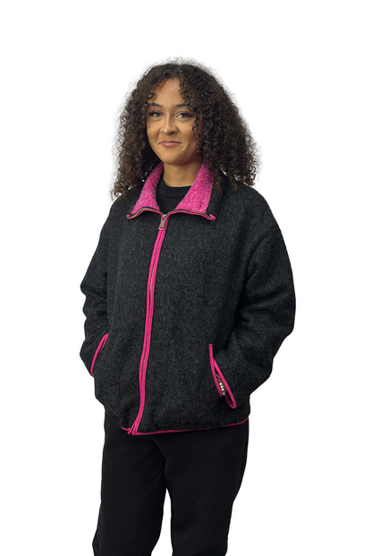 GILET POLAIRE TENDANCE ROSE