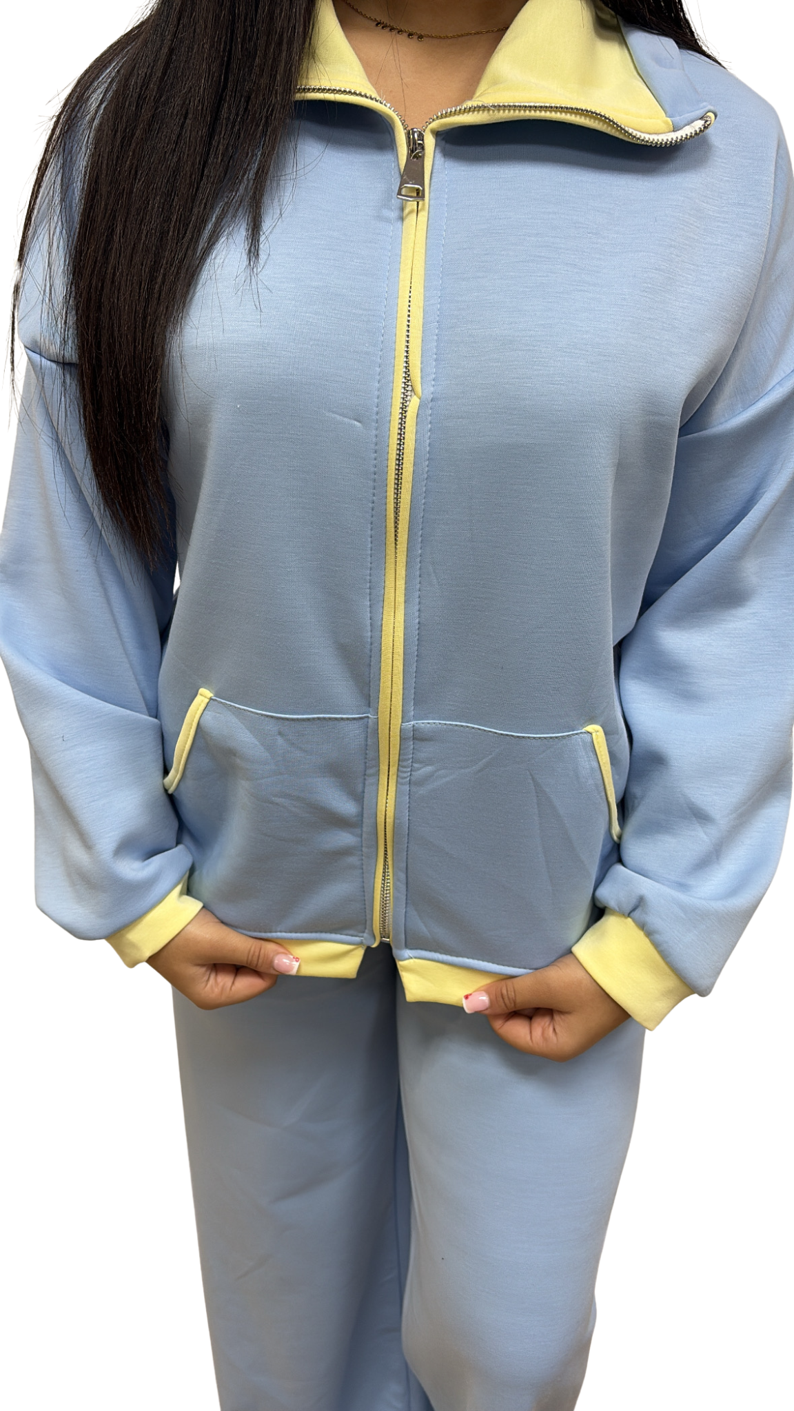 ENSEMBLE FEMME cozy street bleu