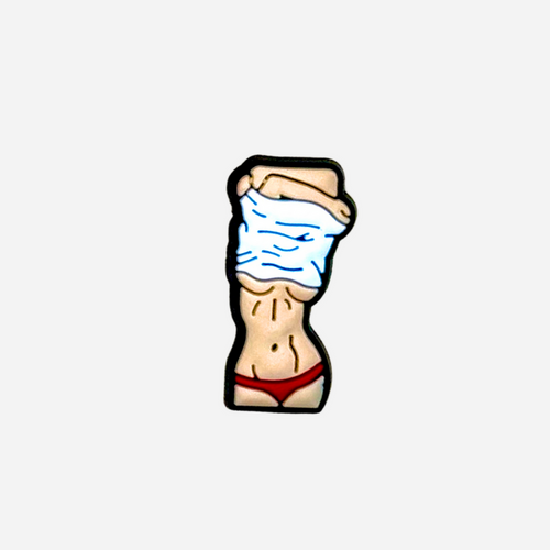 PIN’S FEMME QUI SE D’ÉSABILLE