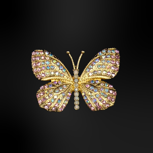 PIN’S PAPILLON MÉTALLIQUE