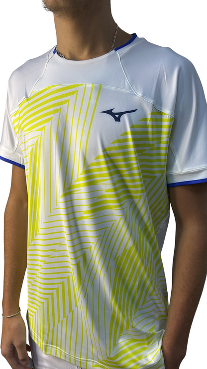 T-shirt MIZUNO couleur Black/Yellow
