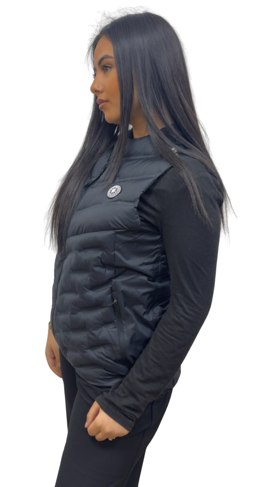 VESTE DOUBLEHOOD sans manches TOD 02 BLACK