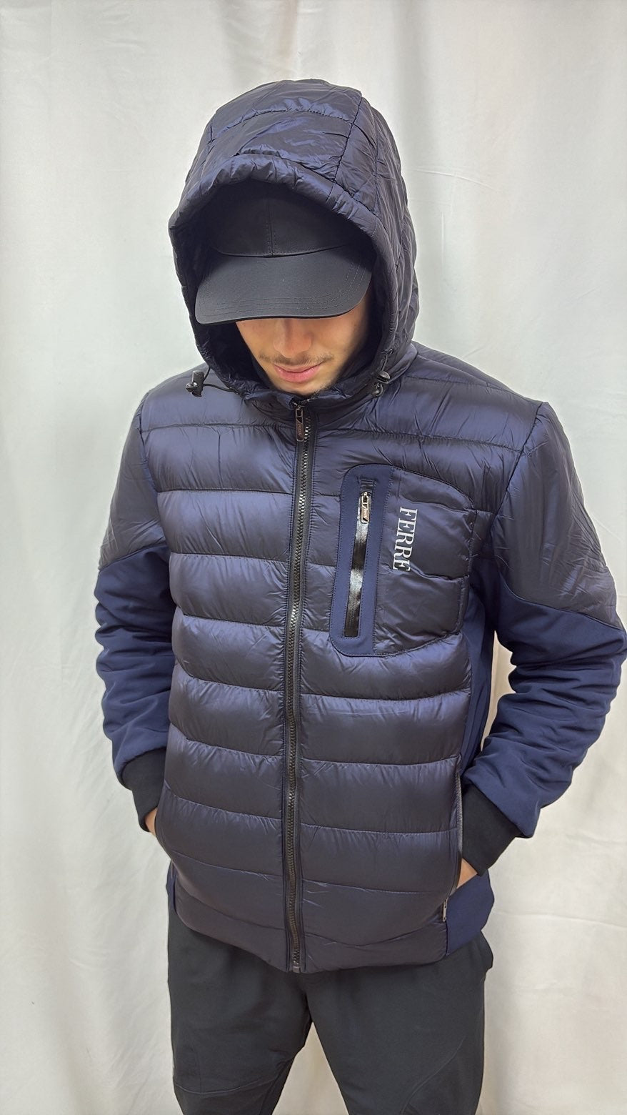 DOUDOUNE GIANFRANCO FERRÉ BLEU MARINE