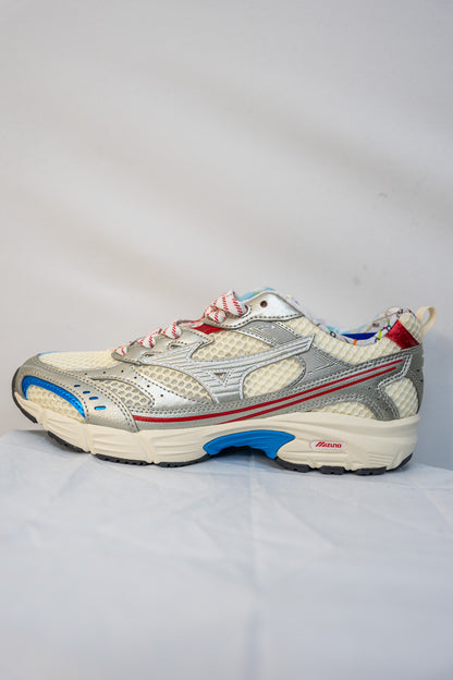 BASKETS MIZUNO MXR BLANC-BLEU-ROUGE