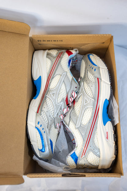 BASKETS MIZUNO MXR BLANC-BLEU-ROUGE