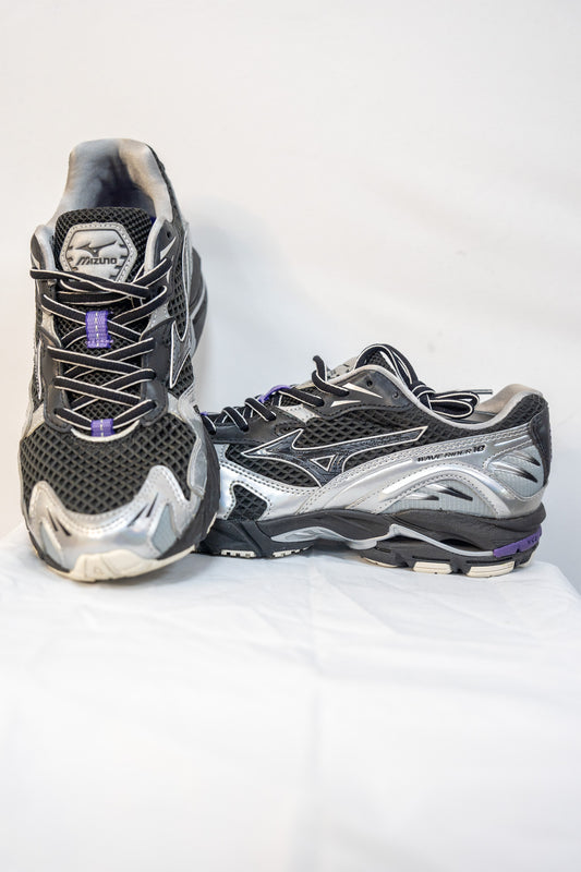 BASKETS MIZUNO WAVE RIDER GRIS-NOIR