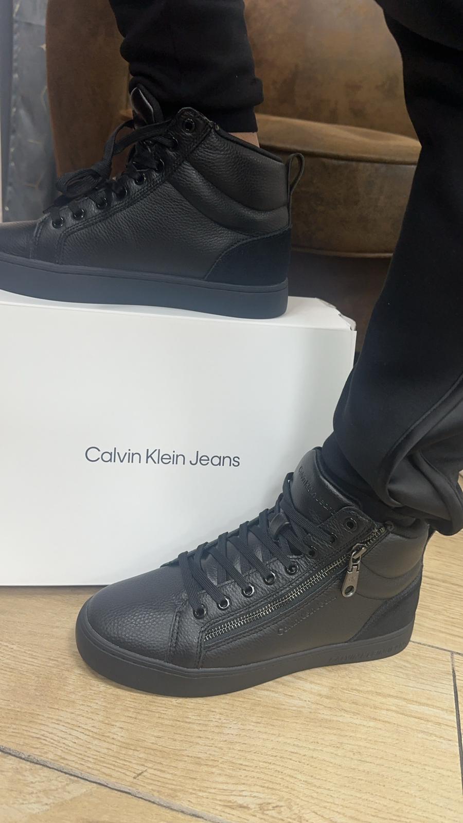 CALVIN KLEIN BASKETS MONTANTES BLACK