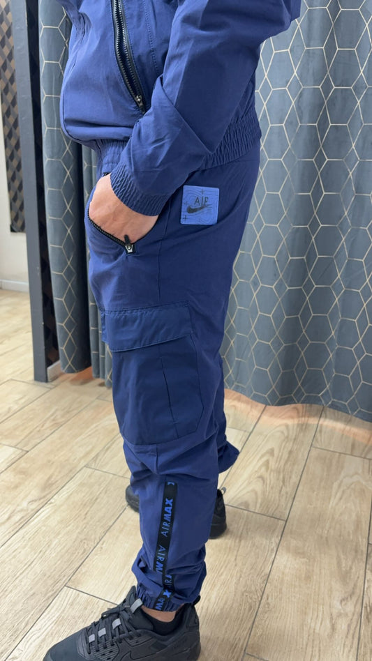 NIKE PANTALON CARGO BLEU