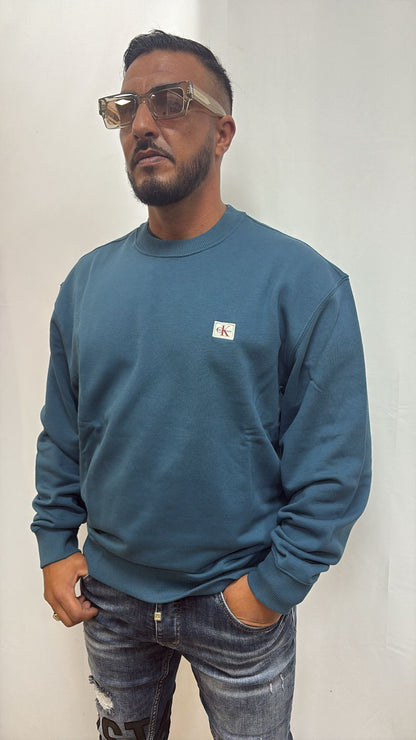 Pull bleu canard Calvin Klein