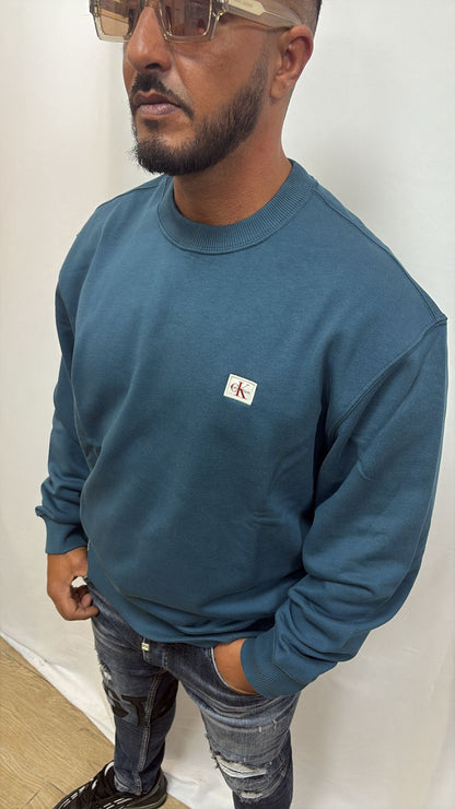 Pull bleu canard Calvin Klein