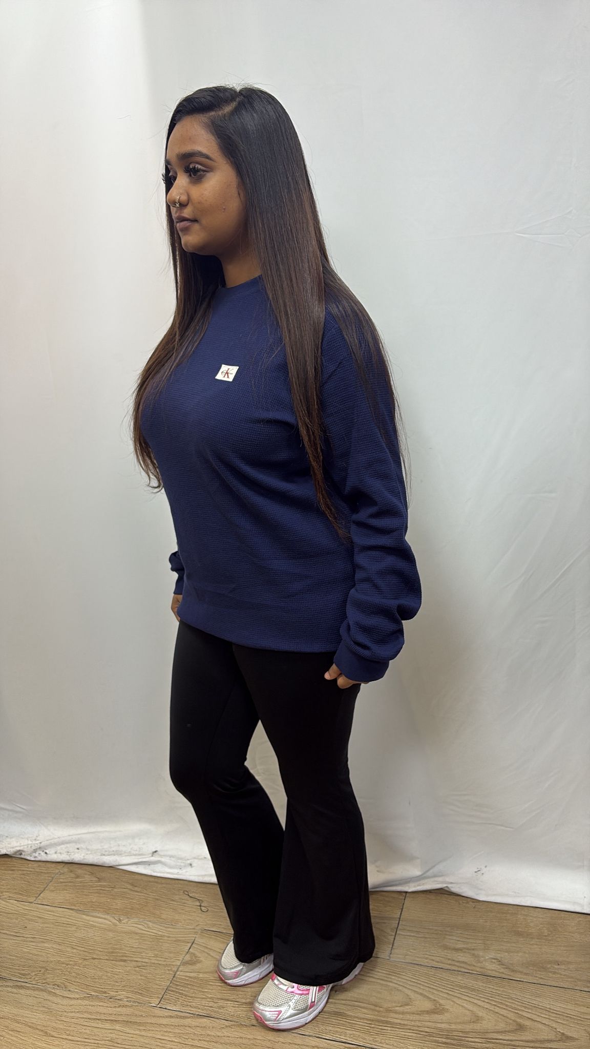 Pull bleu marine Calvin Klein en maille