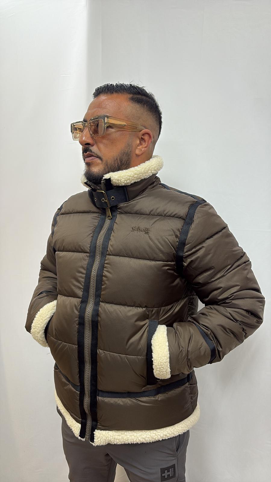 Doudoune Schott NYC Idak Marron