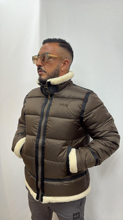 Doudoune Schott NYC Idak Marron