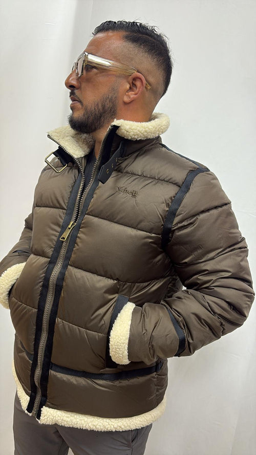 Doudoune Schott NYC Idak Marron