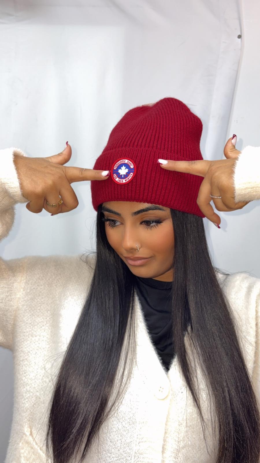 Bonnet paragoose rouge