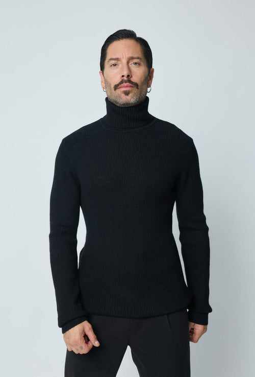 COL ROULÉ NOIR FRILIVIN  FA5035-4