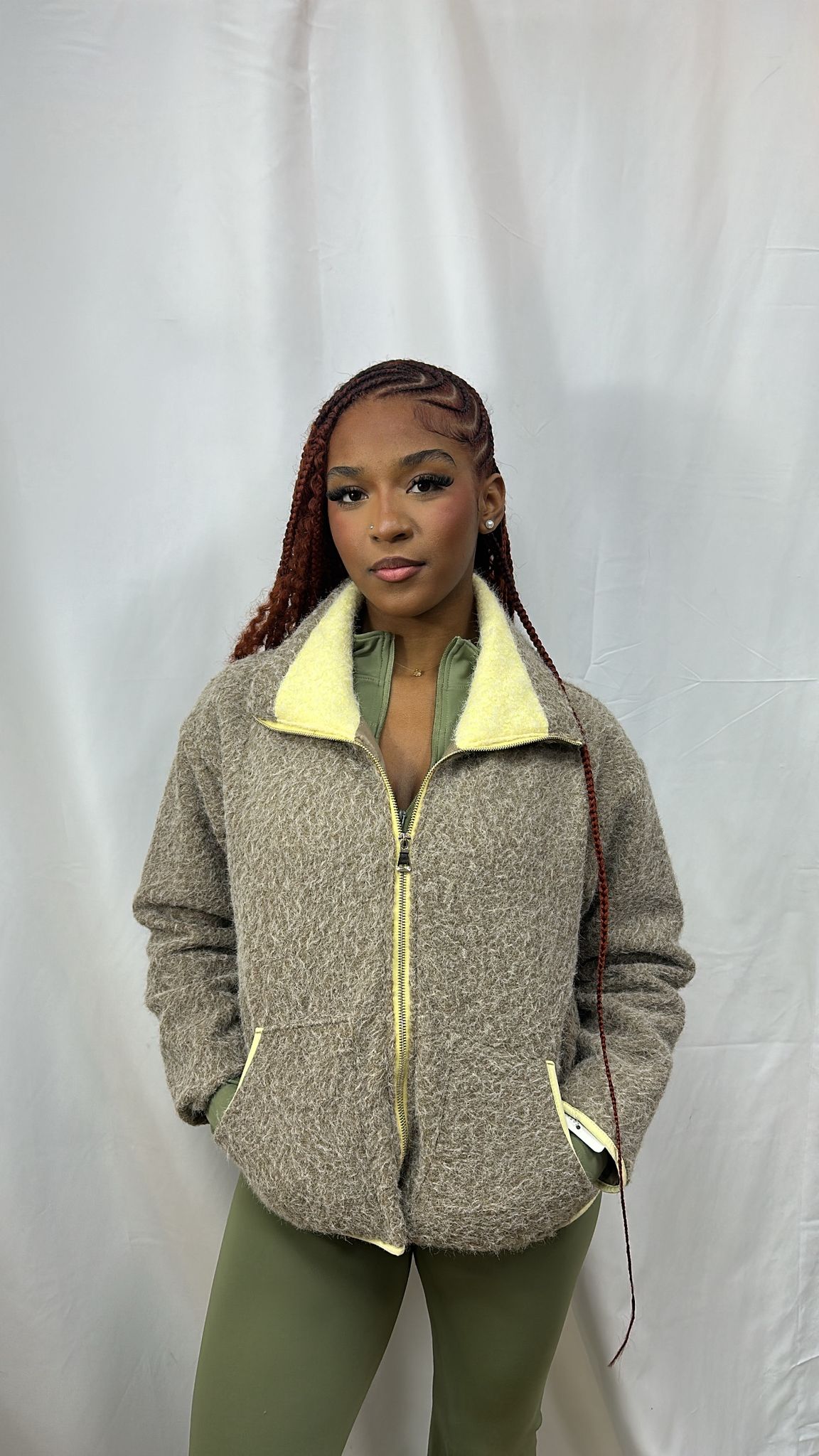 GILET POLAIRE TENDANCE GRIS