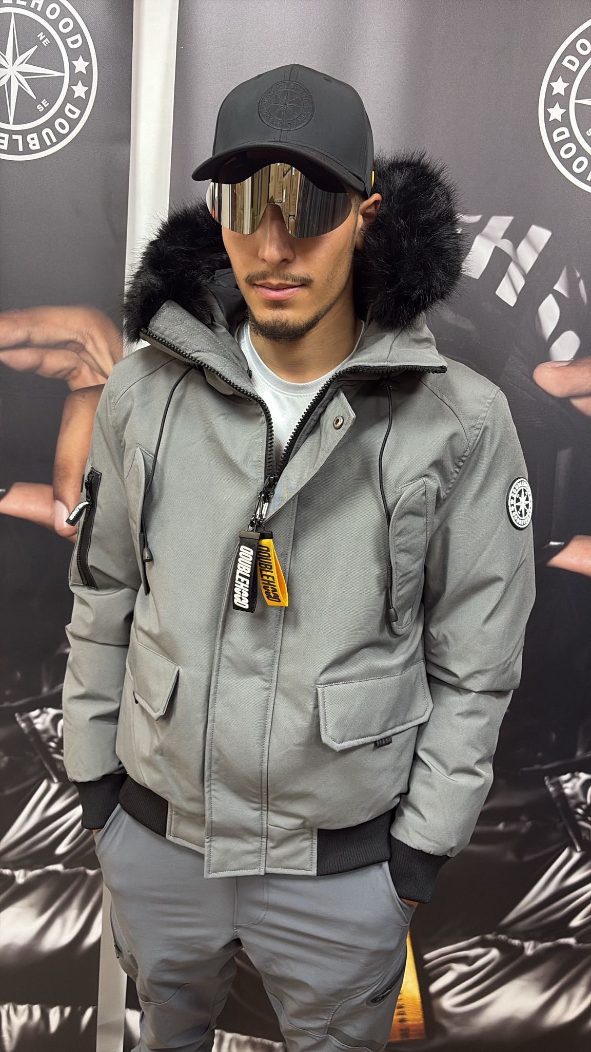 DOUBLEHOOD BOOSTER GREY