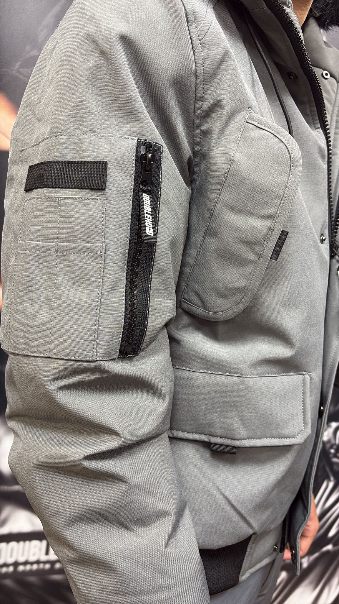 DOUBLEHOOD BOOSTER GREY